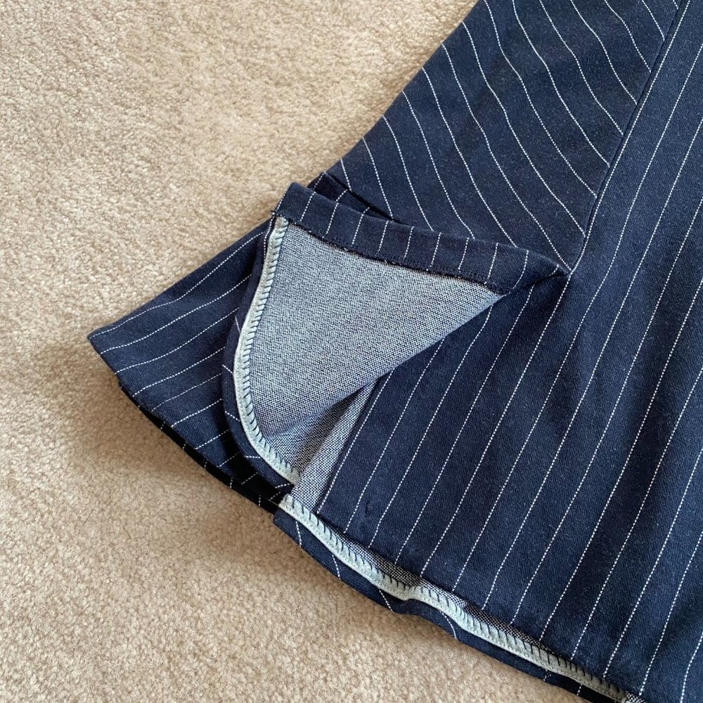 Banana Republic 8 Knit Pinstripe Skirt Unlined - Picture 5 of 12